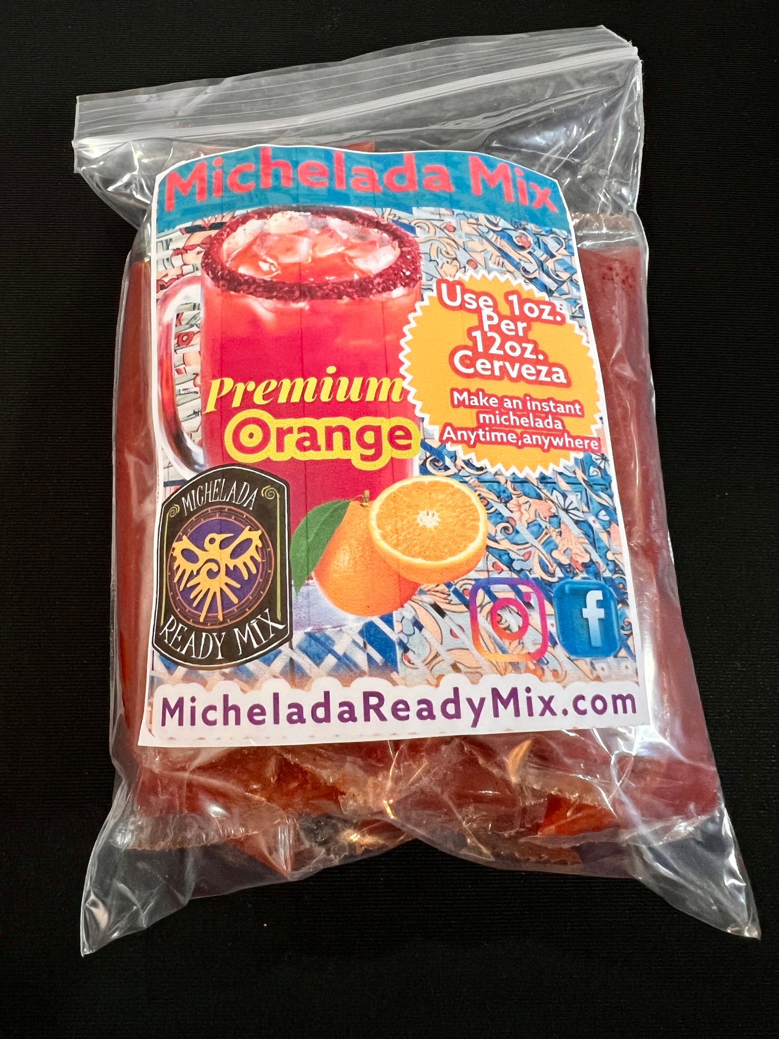 Premium Orange Michelada Mix  10 single serving packets